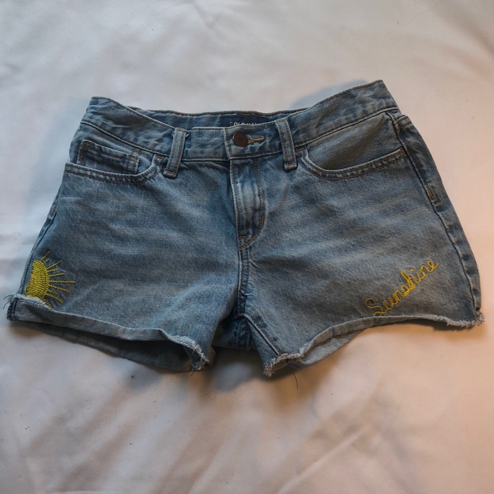 girls jean shorts